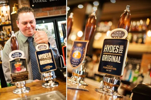 Great beer at The Joshua Bradley pub, Gee Cross, Stockport