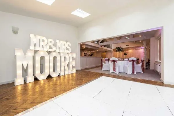 Best Wedding Venue in Stockport, the Bluebell Suite at Joshua Bradley